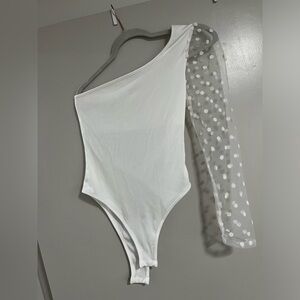 One shoulder bodysuit